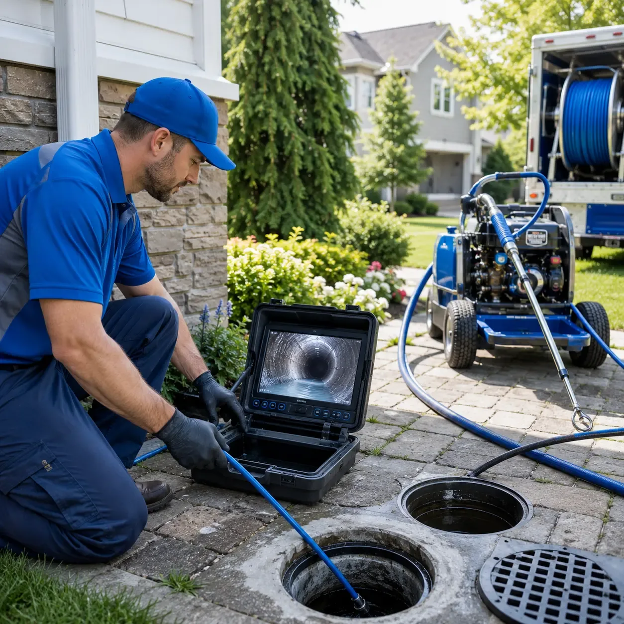 Outdoor drain cleaning professionals serving New Castle, KY